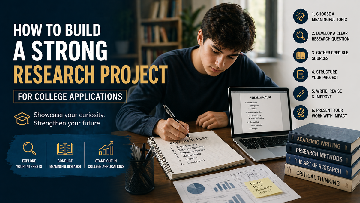 How to Build a Research Project for College Applications Guide ...